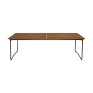 Grythyttan Stålmöbler Table B31 matbord 230 cm Obehandlad teak-svart