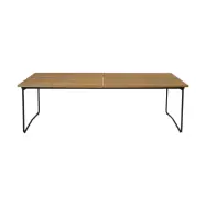 Grythyttan Stålmöbler Table B31 matbord 230 cm Oljad ek-svart