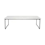 Grythyttan Stålmöbler Table B31 matbord 230 cm Vitlackerad ek-svart