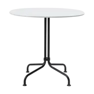 GUBI Carmel Bistro matbord 75x75 cm Clam white-black semi matt