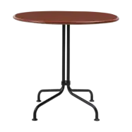 GUBI Carmel Bistro matbord 75x75 cm Rock red-black semi matt