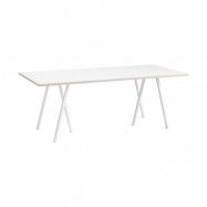 HAY Loop Stand incl. support matbord 92,5x200 cm White-white laminate-plywood