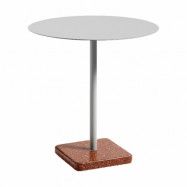 HAY Terrazzo matbord Ø70 cm Red terrazzo-sky grey