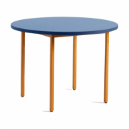 HAY Two-Colour matbord Ø105 cm Ochre-blue