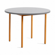HAY Two-Colour matbord Ø105 cm Ochre-light grey