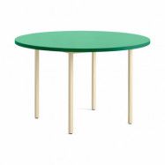 HAY Two-Colour matbord Ø120 cm Ivory-green mint