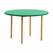 HAY Two-Colour matbord Ø120 cm Ochre-green mint