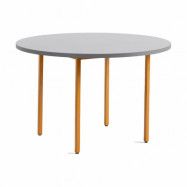 HAY Two-Colour matbord Ø120 cm Ochre-light grey