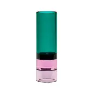 Hübsch - Astro Tealight Holder/Vase Green/Pink