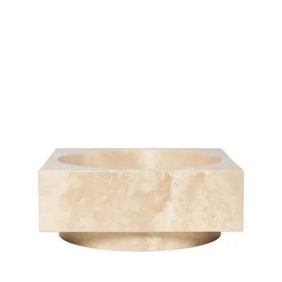 ferm LIVING - Hew High Centrepiece Skål Travertine