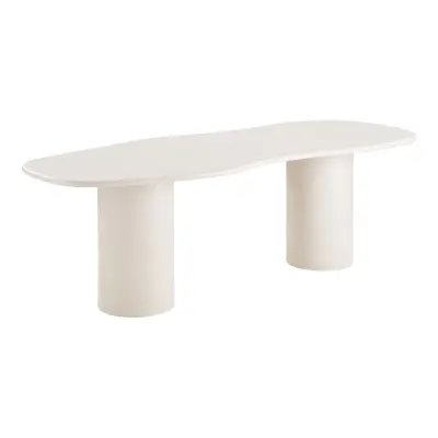 HOUSE NORDIC Maranola matbord - Matbord, cementlook, ljusgrått 96x240x76 cm