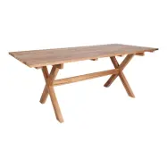 HOUSE NORDIC Murcia Matbord med Korsade Ben - NaturligÅtervunnen Teak, Rektangulärt (200 x 90 cm)