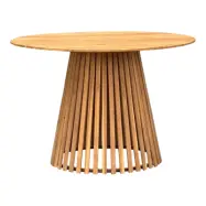HOUSE NORDIC Nashville matbord - Matbord, bordsskiva i teak, underrede i teak, naturØ130x74 cm