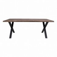 HOUSE NORDIC Rektangulärt Toulon Matbord - Smoked Ek och Metall (200 x 95 cm)