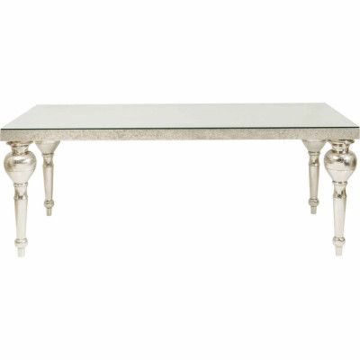 KARE DESIGN Chalet Louis matbord - trätäckt med metallplatta och glasskiva