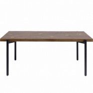 KARE DESIGN Galaxy matbord, rektangul&auml;rt - mangotr&auml; och st&aring;l