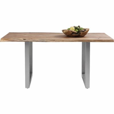KARE DESIGN Pure Nature Matbord - Naturligt Akaciaträ / Grått Stål, Unikt