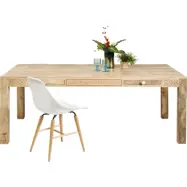 KARE DESIGN Puro Plain Matbord - Naturligt Mangotr&auml;, med 2 L&aring;dor