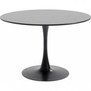 KARE DESIGN Schickeria soffbord, runt - svart MDF och svart stål (Ø110)