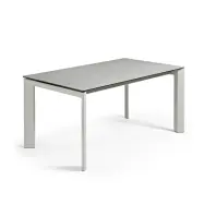 KAVE HOME Axis utdragbart porslinsbord i Hydra Lead finish med gråa ben 160 (220) cm