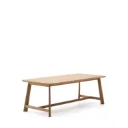 KAVE HOME Idun matbord, rektangulärt - naturfärgad ekfaner och naturfärgad ek (200x100)