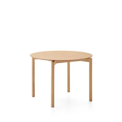 KAVE HOME Indara matbord, runt - naturlig askfaner (Ø110)