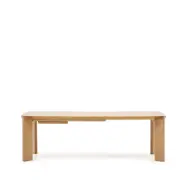 KAVE HOME Jondal matbord, med fjärilsskiva - naturfärgad ekfaner och ek (240(320)x100)