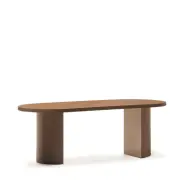 KAVE HOME Nealy matbord, ovalt - mörk valnötsfaner (200x100)