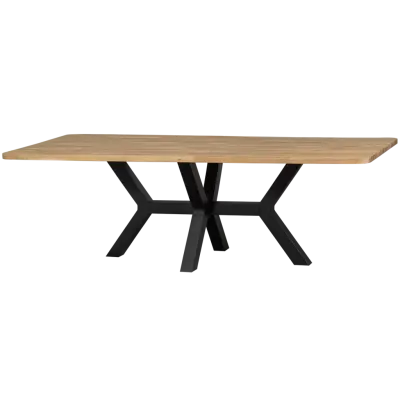 WOOOD Combi-Tablo matbord, rektangulärt - naturlig ek och metall (240x100)