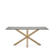 KAVE HOME Argo matbord, rektangulärt - Hightech Iron Moss keramik (160x90)