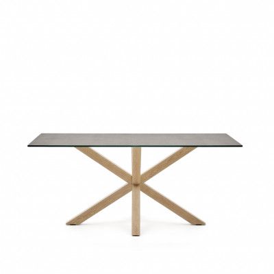 KAVE HOME Argo matbord, rektangulärt - Hightech Iron Moss keramik (160x90)