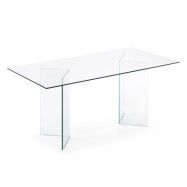 KAVE HOME Burano matbord, rektangulärt - klarglas (200x90)
