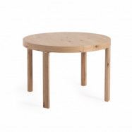 KAVE HOME Colleen matbord, med fjärilsbordsskiva, rund - naturlig ekfanér (Ø120(170)x120)