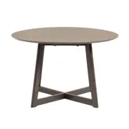 KAVE HOME Maryse Matbord, med Utdragsfunktion - Askfanér (70 / 120 x 120 cm)