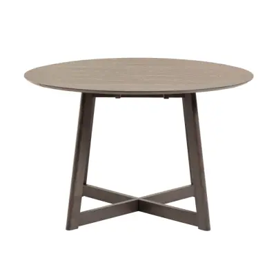 KAVE HOME Maryse Matbord, med Utdragsfunktion - Askfanér (70 / 120 x 120 cm)