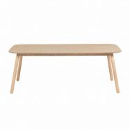 LAFORMA Mesa Batilde Matbord - Naturlig Askfanér och Gummiträ