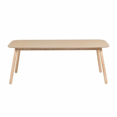 LAFORMA Mesa Batilde Matbord - Naturlig Askfanér och Gummiträ