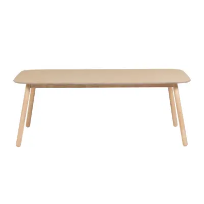 LAFORMA Mesa Batilde Matbord - Naturlig Askfanér och Gummiträ