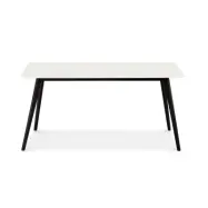 Like Matbord - Svart / Vitt Tr&auml;, 90 x 160 cm