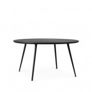 Mater Accent matbord runt black stained oak, ø140 cm