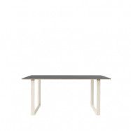 Muuto 70/70 matbord 170x85 cm Black linoleum-Plywood-Sand