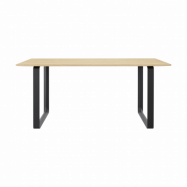 Muuto 70/70 matbord 170x85 cm Solid oak-Black