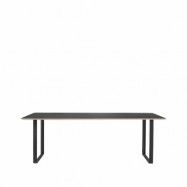 Muuto 70/70 matbord 225x90 cm Black linoleum-Plywood-Black