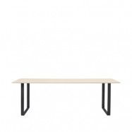 Muuto 70/70 matbord 225x90 cm Sand laminate-Plywood-Black