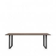 Muuto 70/70 matbord 225x90 cm Solid smoked oak-Black