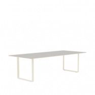 Muuto 70/70 matbord 255x108 cm Grey linoleum-Plywood-Sand