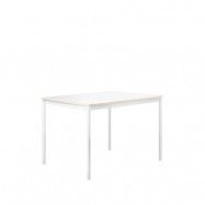 Muuto Base matbord white, plywoodkant, 140x80cm