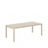 Muuto Workshop matbord Grey linoleum-Oak 200x92 cm