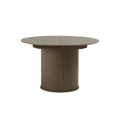 Nola matbord, m. utdragbar - rökt ekfaner (Ø120-167)