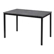 NORDLYS Newport matbord, rektangulärt - grått trä och metall (120x75)